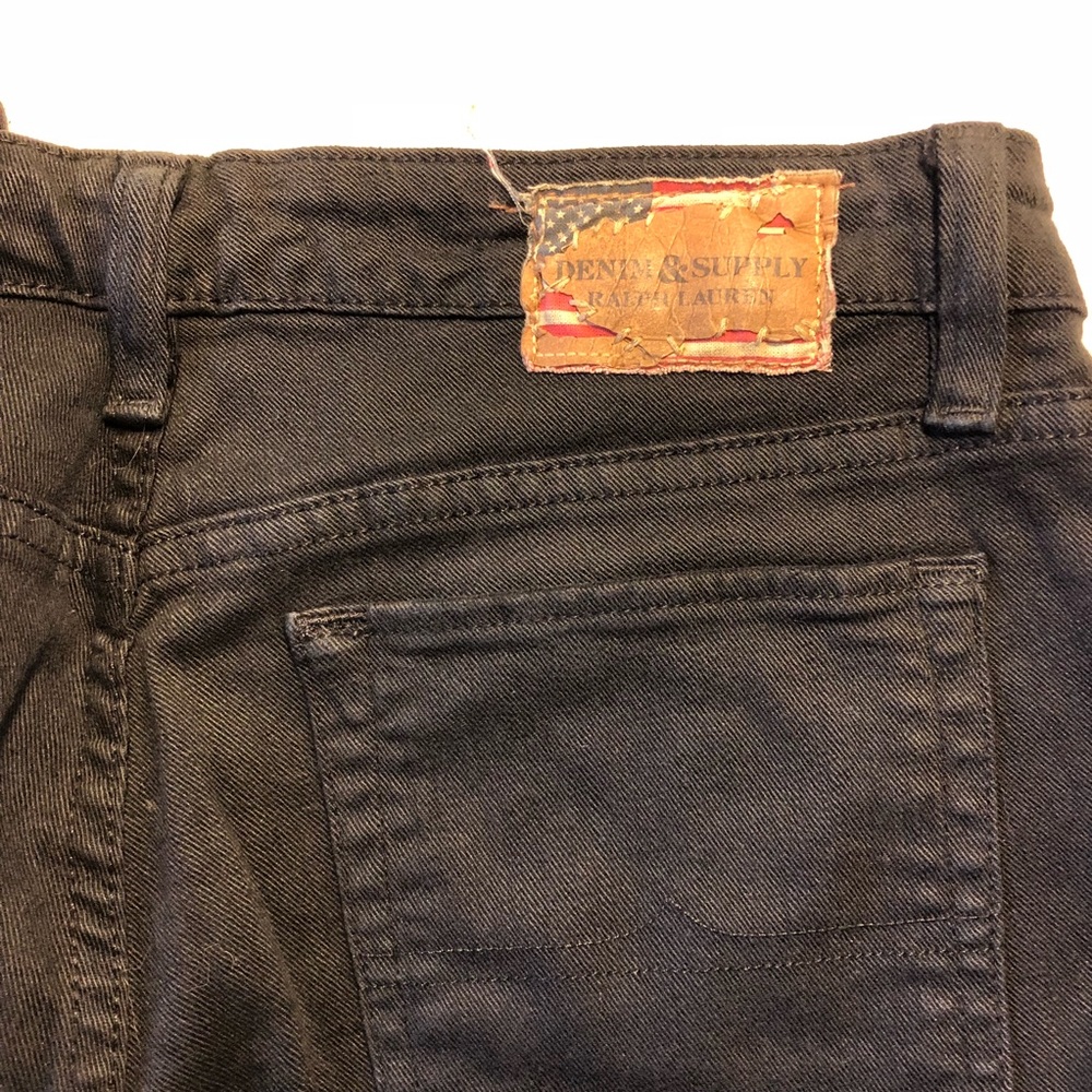 Ralph Lauren Denim & Supply black denim low rise